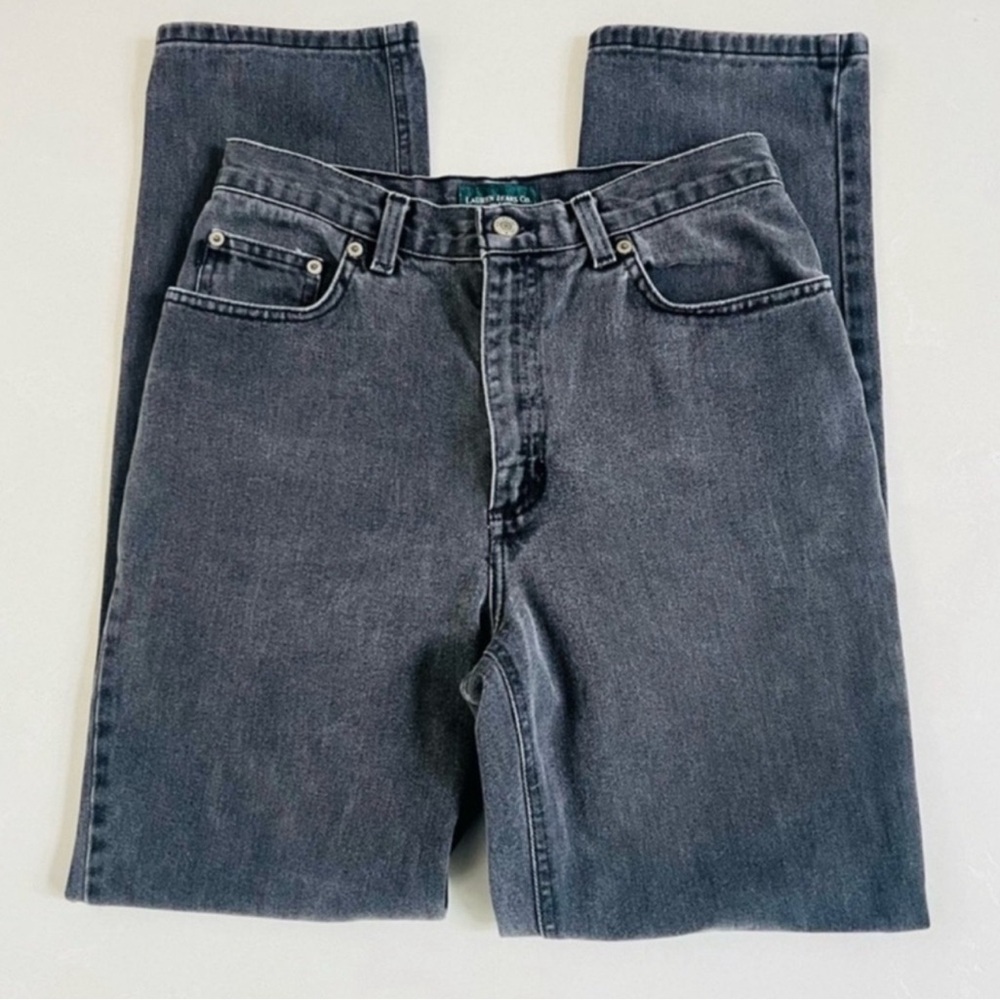 Ralph Lauren Women's Straight Leg Jeans — Washed Black